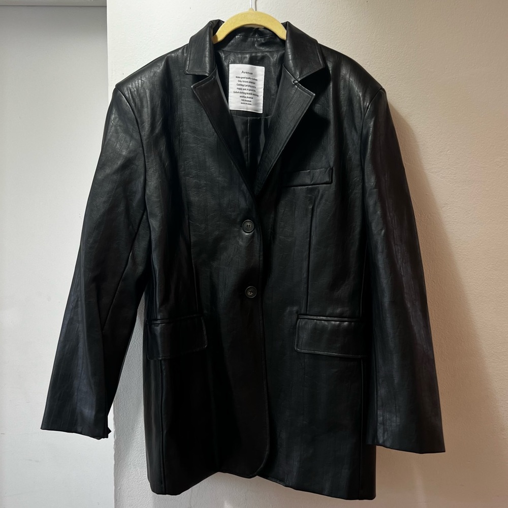 Black Faux Leather Jacket